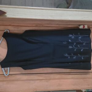 Navy Blue Sleeveless Dress